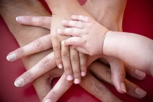 Image mains famille